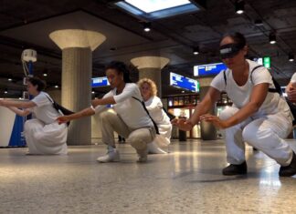 Weg van haast in metrostation