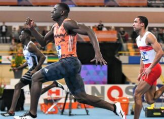 Elvis Afrifa traint tijdens de coronacrisis rustig door met aangepaste schema’s Foto Atletiekunie