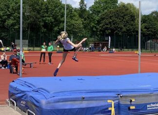 Roos van Dijk, enthousiaste hoogspringer en sprinter