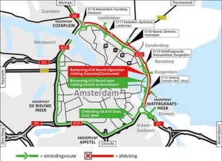 Vernieuwen asfalt op buitenring A10 Noord leidt tot flinke vertraging