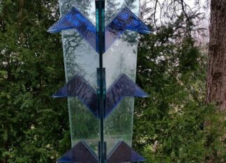 Blauwe vogels op weg naar oneindigheid