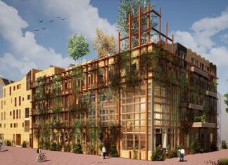 Wooncoöperatie De Warren bouwt 36 duurzame sociale- en middeldure huurwoningen op Centrumeiland