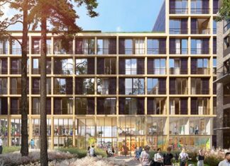 Circulair houten woongebouw voor ouderen op Haveneiland