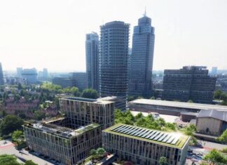 Voor het Amstelstation komen 252 woningen, een broedplaats, supermarkt en restaurants