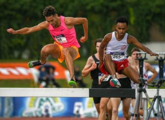 Atleet Tsega Feleka, topper op steeple