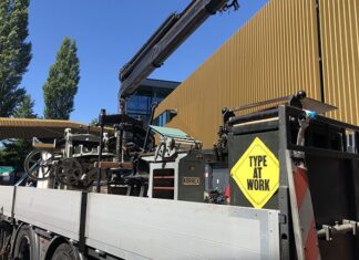 Grafische Werkplaats verhuist 8.000 kilo aan letters, drukpersen en inkt naar Noord