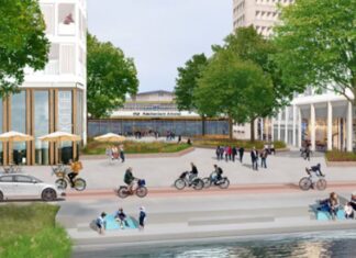 Plein achter Amstelstation krijgt opknapbeurt en een grote ondergrondse fietsenstalling