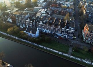 Dijkdichter schrijft op de Ringdijk 500 meter lang dijkgedicht