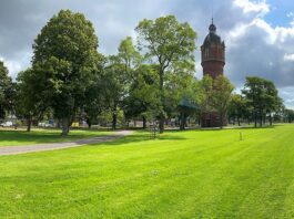 Buurtpark Bella Vistapark met z’n monumentale watertoren