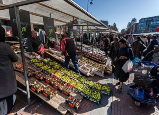 Verse handel op de Dappermarkt
