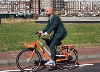 Fietsen van postzegelpark naar geveltuin XXL