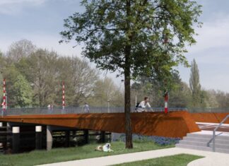 Nieuwe fietsbrug over Weespertrekvaart verbindt twee buurten