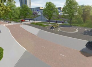 De rotonde wordt verplaatst en de Spaklerweg opnieuw ingericht