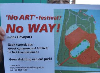 Vrienden van Flevopark willen geen No Art festival in hun park
