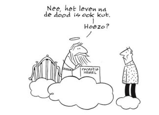 Grappen over het graf, doodleuke cartoons van Peter de Wit in Museum Tot Zover