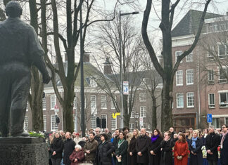 Grote belangstelling voor de herdenking van de Februaristaking