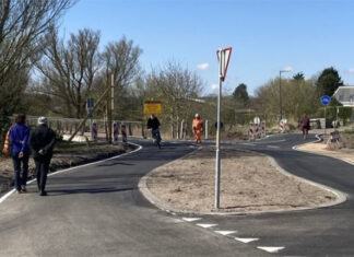 Fietsknooppunt bij Nesciobrug is nu veiliger voor fietsers en milieu