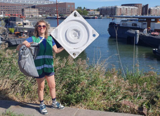 232 kilo afval opgeruimd tijdens Canal Cleanup langs IJ en IJmeer