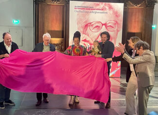 Schrijverssteen voor Annie M.G. Schmidt in De Nieuwe Kerk