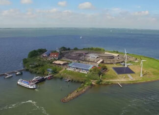 Met fossielvrij energiesysteem op Pampus komen zon, wind, biomassa en waterstof samen