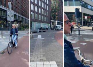 Fietspad Wibautstraat: ongeluk ligt op de loer door ontbrekende borden