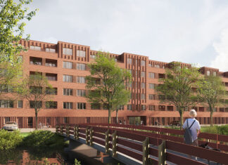 Aan de Valentijnkade is de bouw gestart van appartementencomplex met 75 huurwoningen