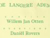 Een gesprek dat blijft hangen: Willem Jan Otten bij De Langere Adem