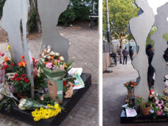 Real Sranang herdenkt SLM-ramp met voetbal, bloemen en ontmoeting