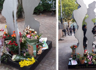Real Sranang herdenkt SLM-ramp met voetbal, bloemen en ontmoeting