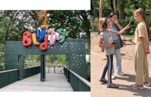 Jonge podcastmakers gaan op avontuur in speelpark Blijdag