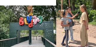 Jonge podcastmakers gaan op avontuur in speelpark Blijdag