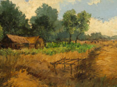 Schilderij van Wim Bos Verschuur over onafhankelijkheidsstrijd Suriname in Verzetsmuseum