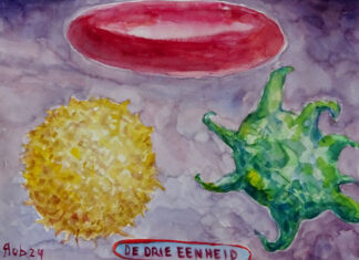 Rob van der Schoor verwerkte behandeling leukemie met kunst