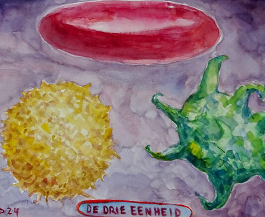 Rob van der Schoor verwerkte behandeling leukemie met kunst
